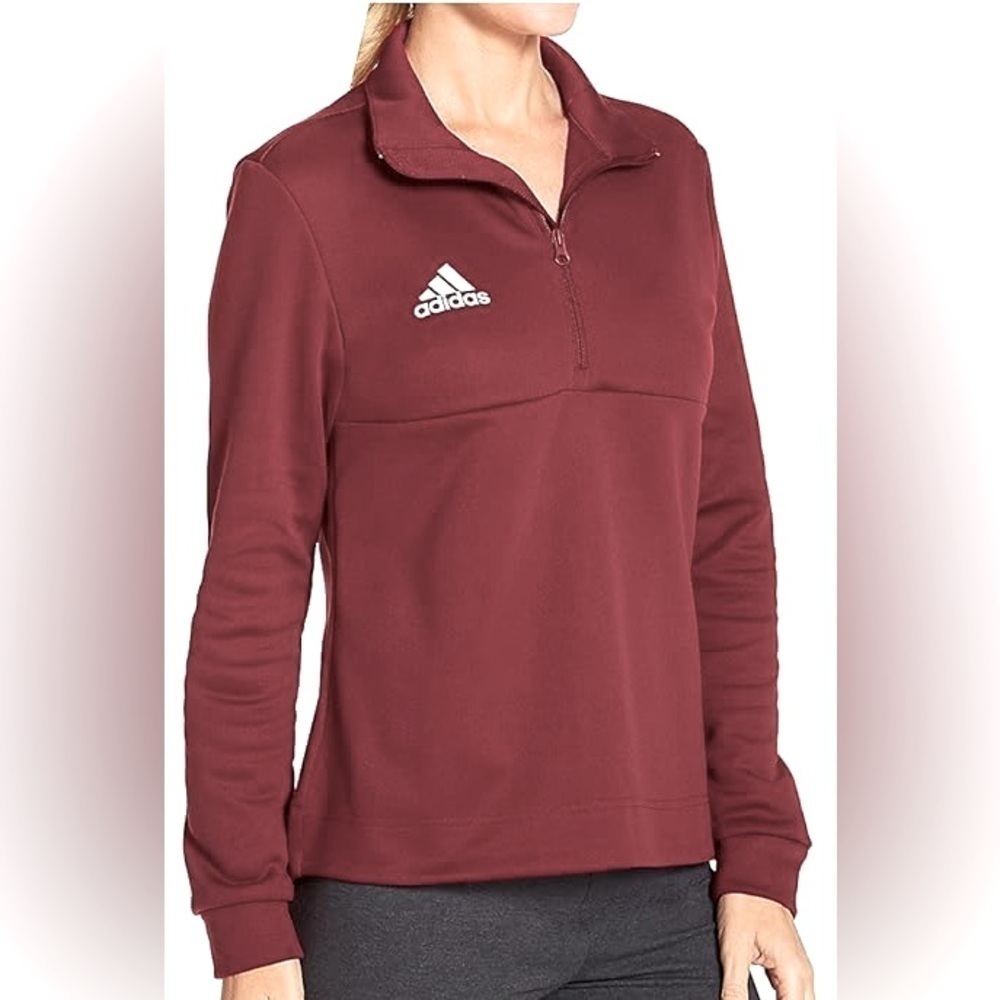 Adidas Quarter-Zip Pullover – Size M, Like New, Moisture-Wicking Activewear‌‌‌